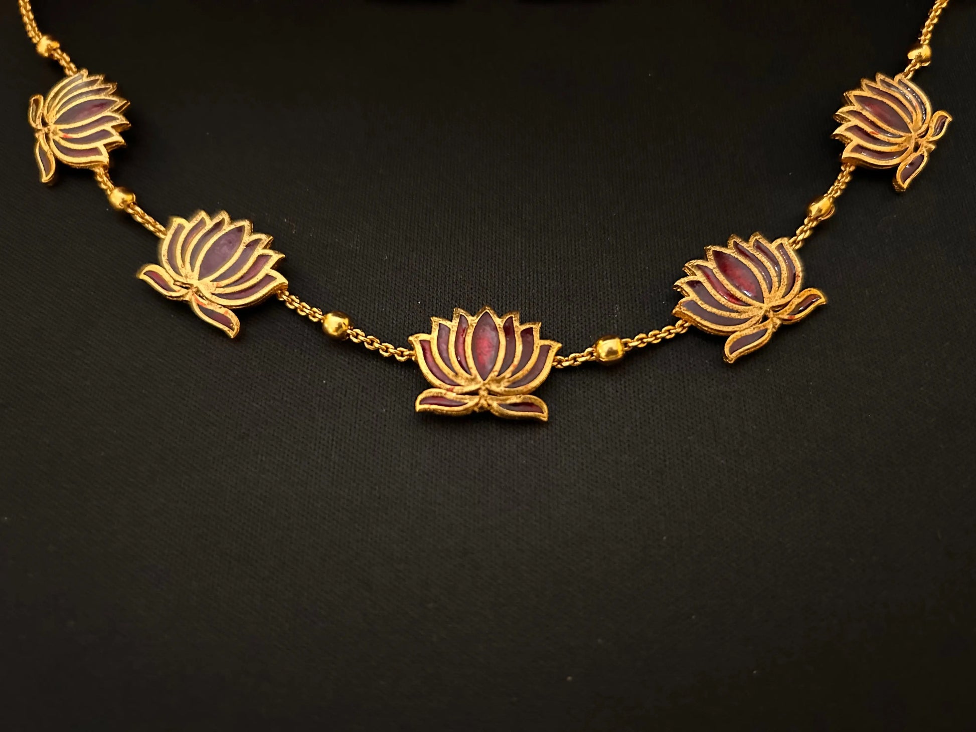 Lotus Necklace Mandira Silks
