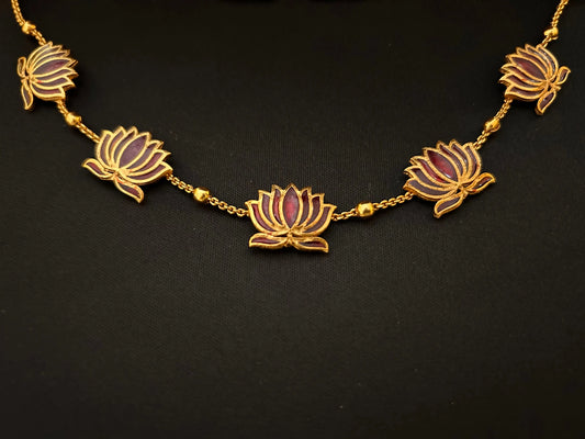 Lotus Necklace Mandira Silks