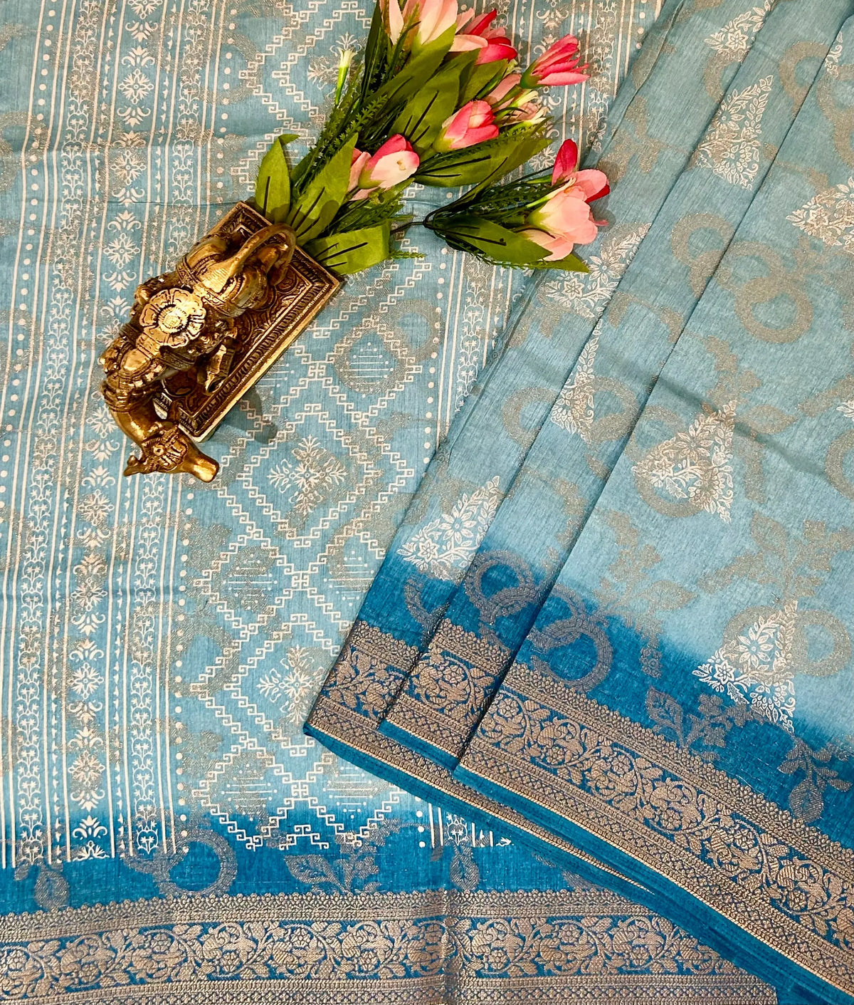Chanderi silk saree Mandira Silks